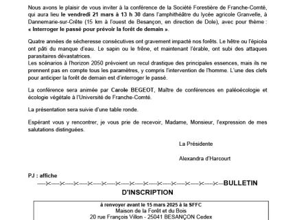 CONFÉRENCE - DÉBAT   21 mars 2025